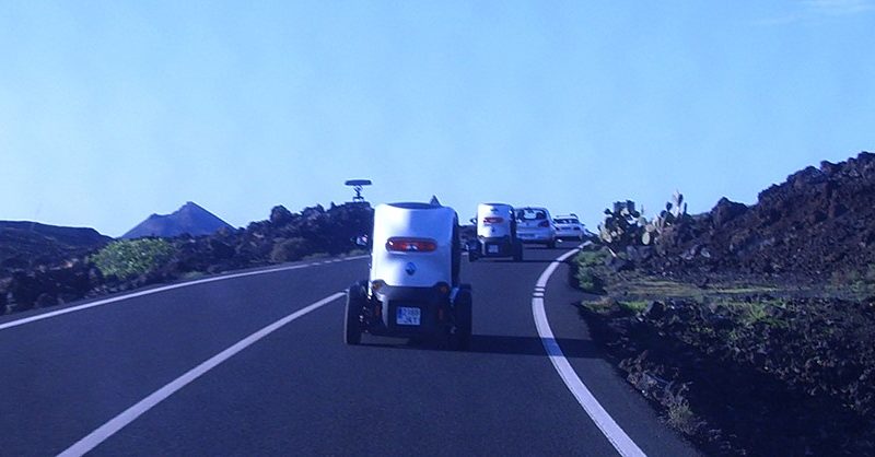 im Elektroauto zu den Vulkanen auf Lanzarote